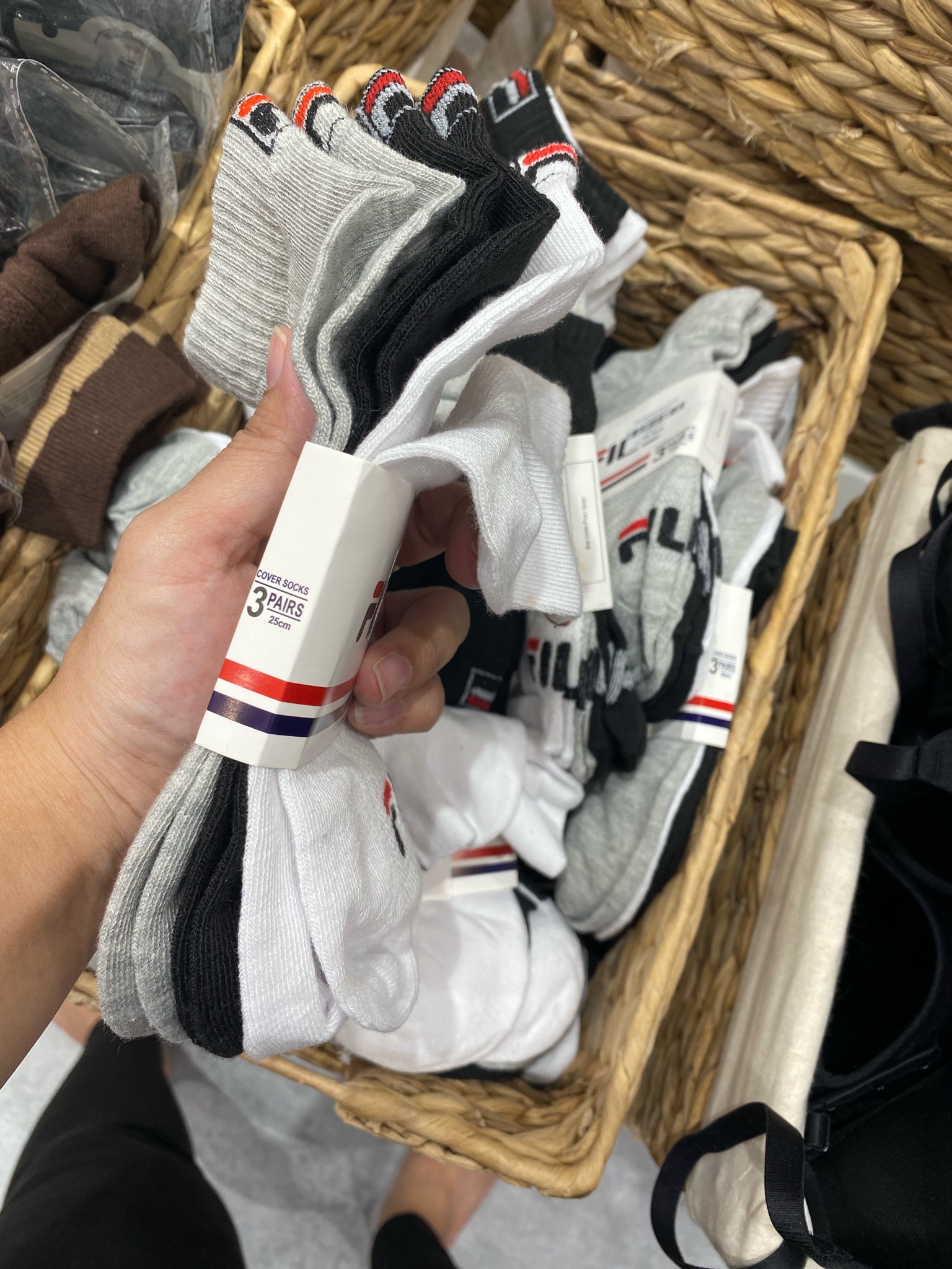 Set 3 tất lưới FILA cho Bố Mẹ (Free size 35 - 39 )