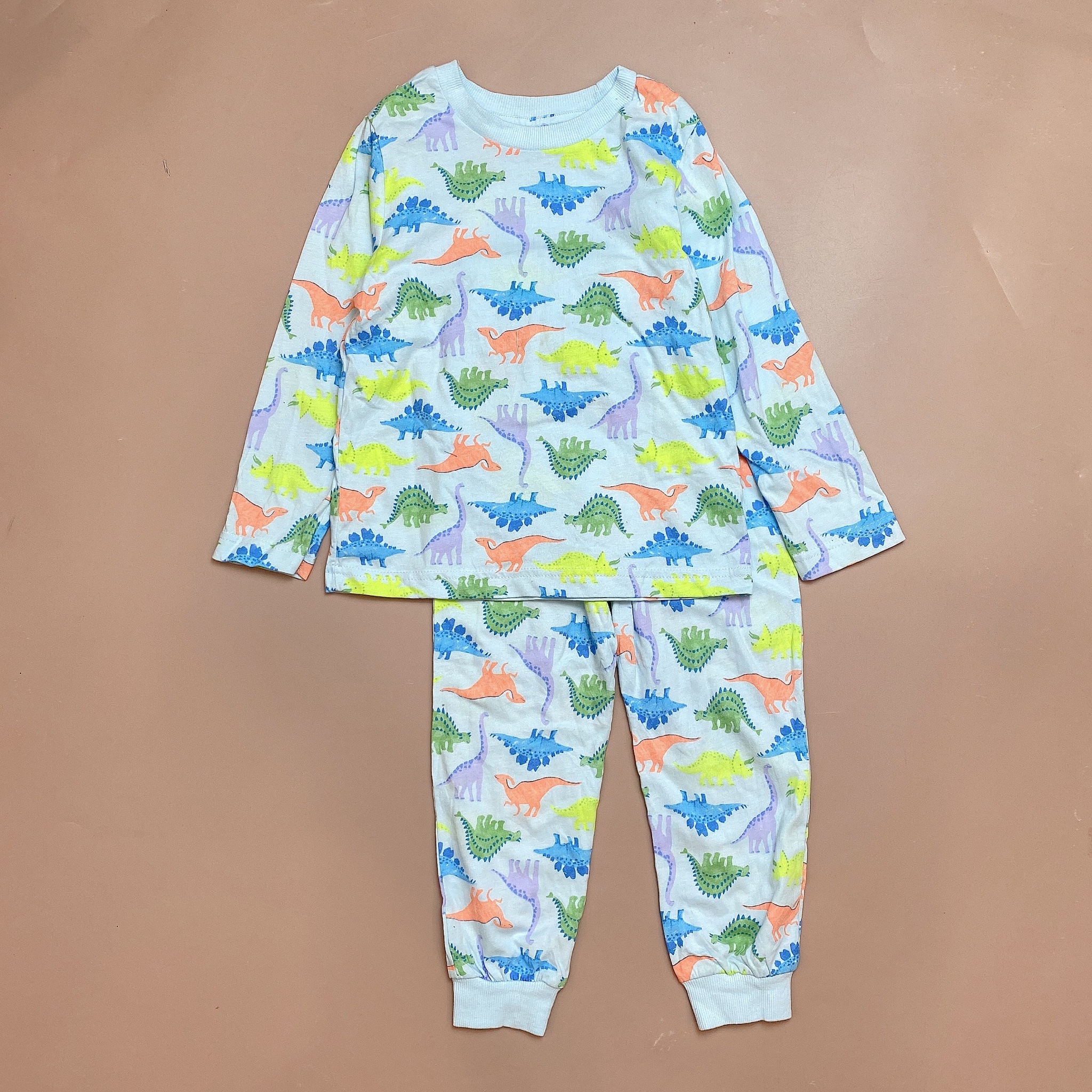 Bộ cotton Matalan nhiều hình khủng long BT size 9m - 6y