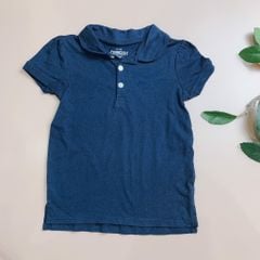 Áo cotton Oshkosh cổ sen tròn - navy