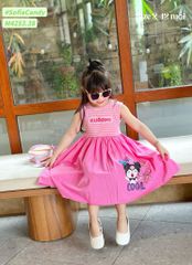 M4253.38 - Váy Mia Kids Kuromi kẻ hồng sát nách size 2-12y