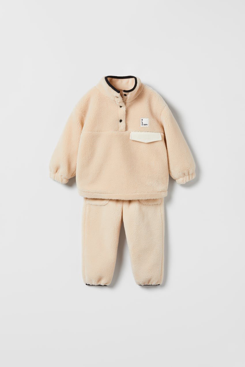 Bộ lông Zara túi ngực 3 màu size 9m - 5y