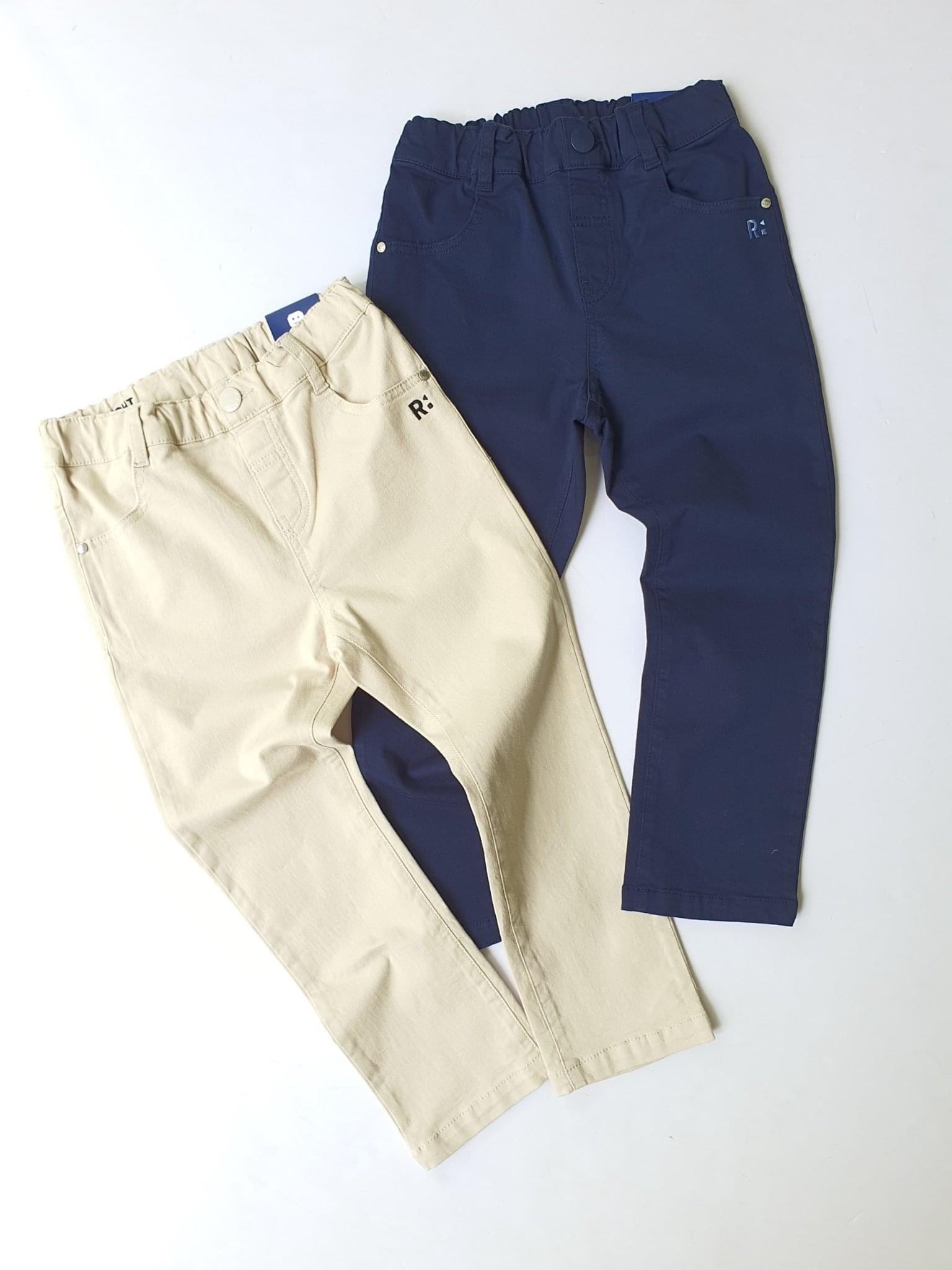 Quần kaki Straight RRobot xuất Hàn be/navy size 100-165