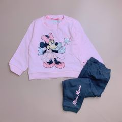 Bộ nỉ bông Disney BG - Hồng Minnie sao