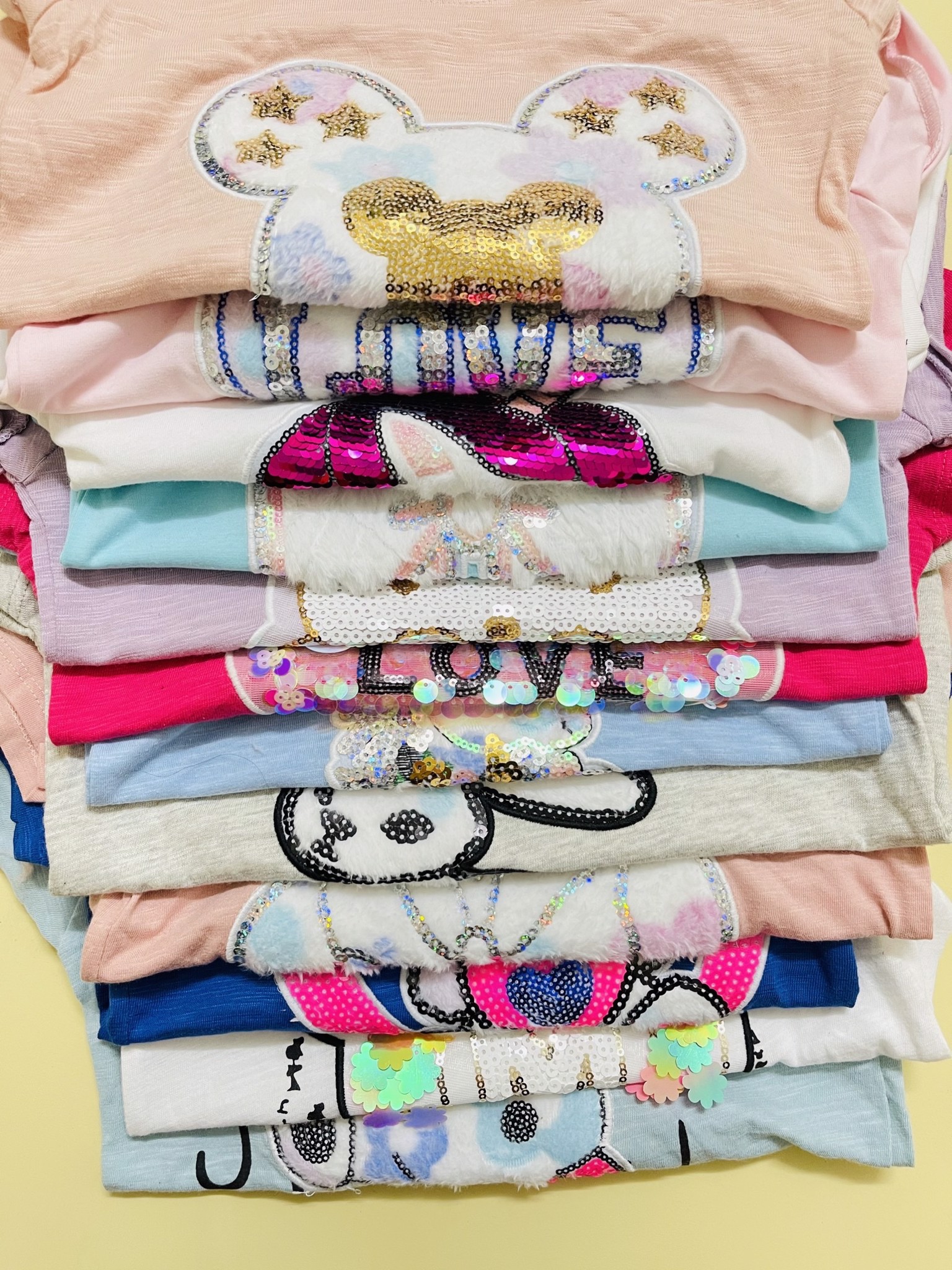 Áo cotton HM kim sa nhiều màu BG 2-10y