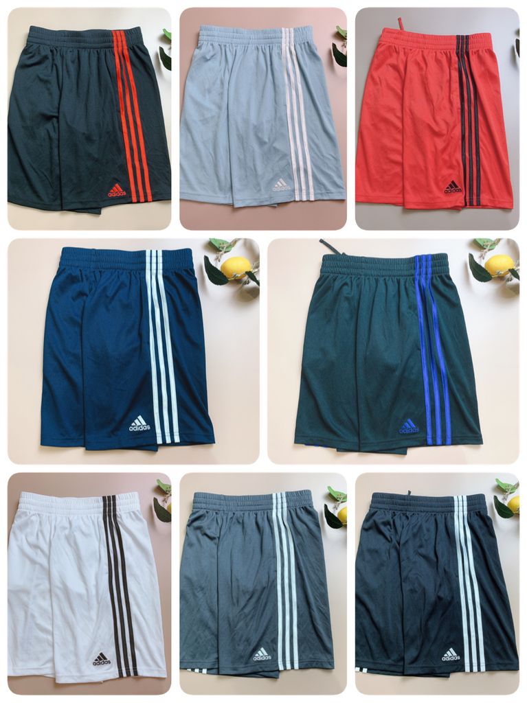 Quần thể thao Adidas sọc hông - gấu thêu chữ + logo 3 sọc