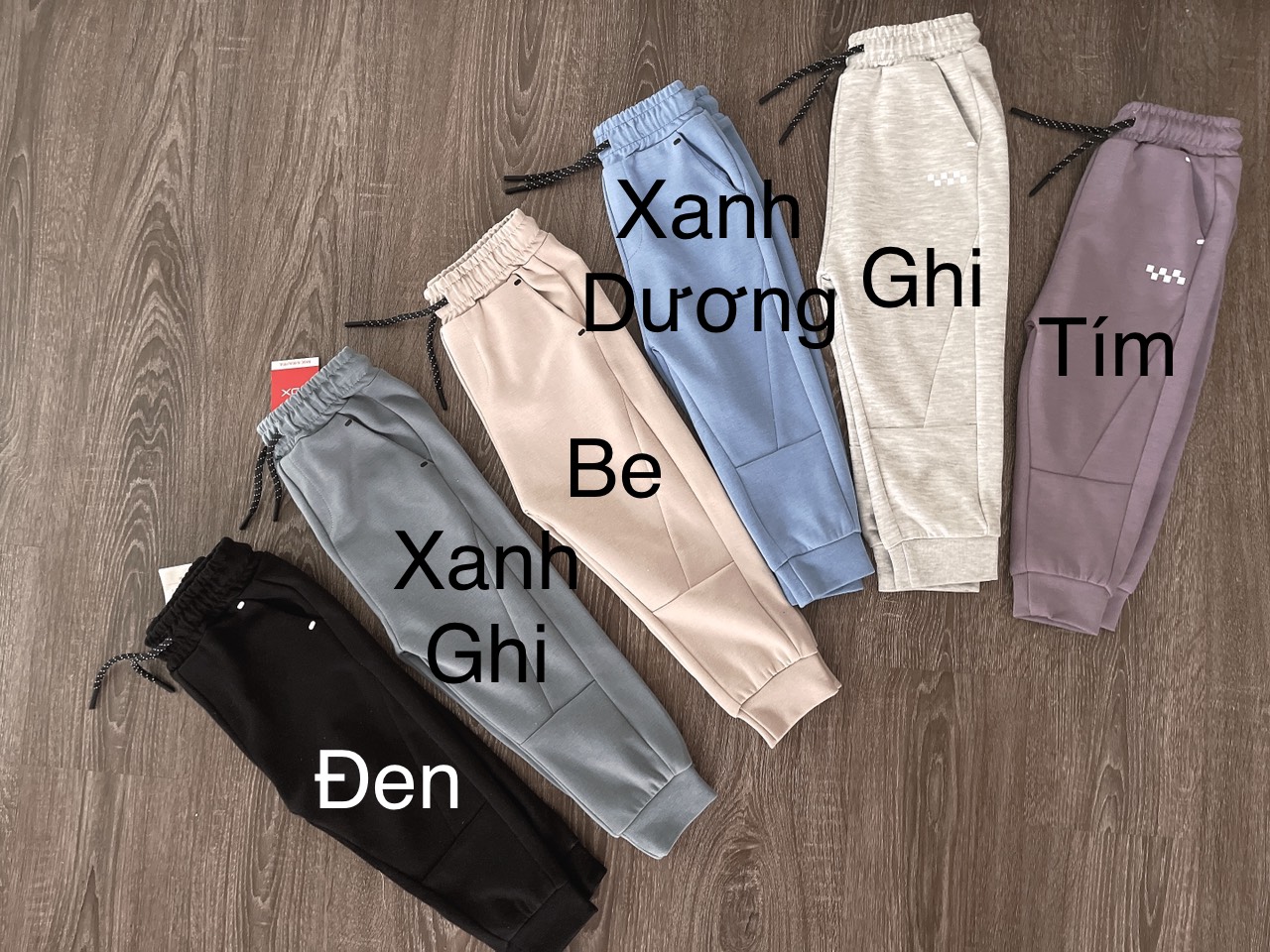 Quần nỉ Fox 6 màu dòng Nhí size 6m - 3y