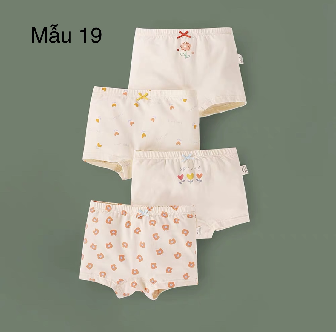 Set 4 chip đùi Bé Gái nhiều mẫu size 100 - 160