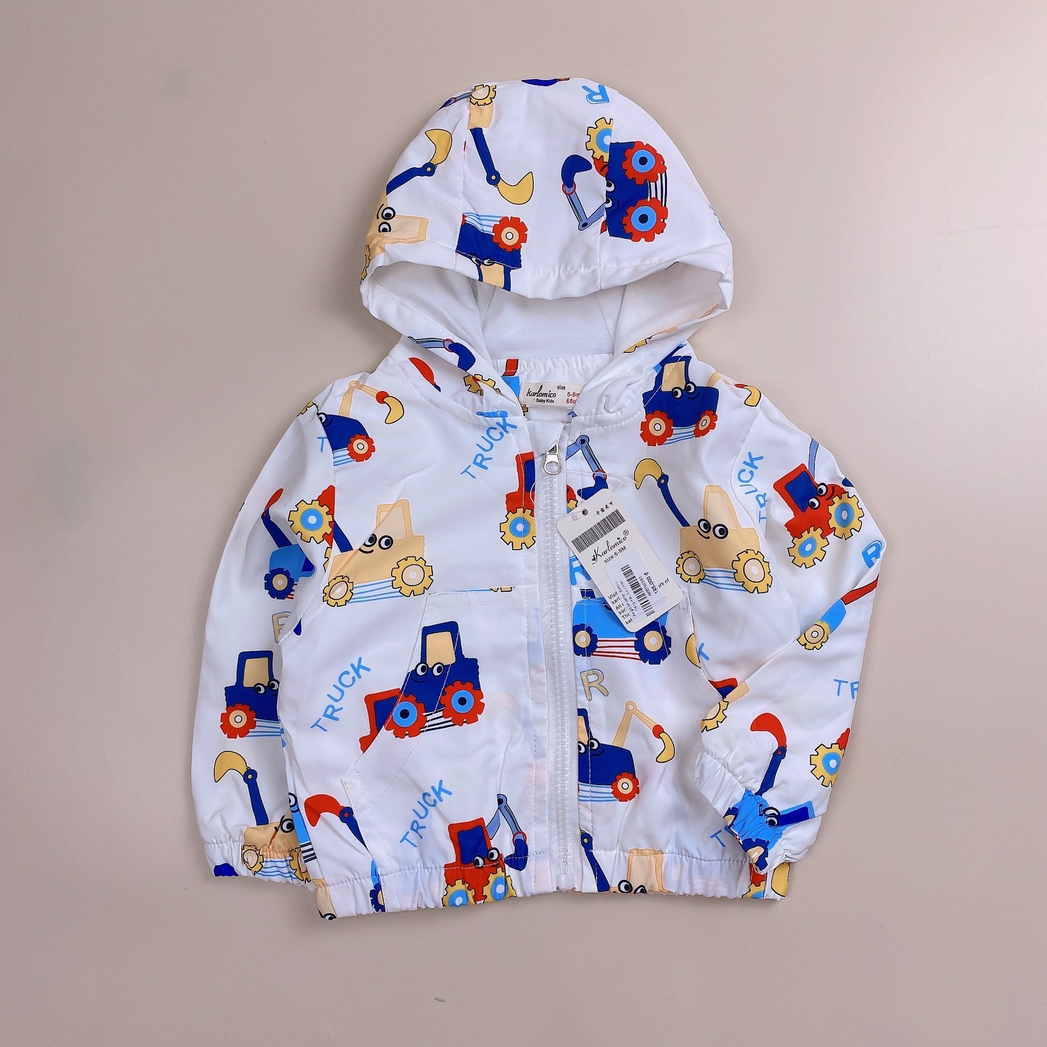 Áo gió lót cotton Karlomico nhiều hình Bé Trai 9m - 3y