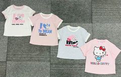 Áo cotton GGJJ họa tiết kitty, thỏ tai dài ... nhiều mẫu bé gái size 2-8y
