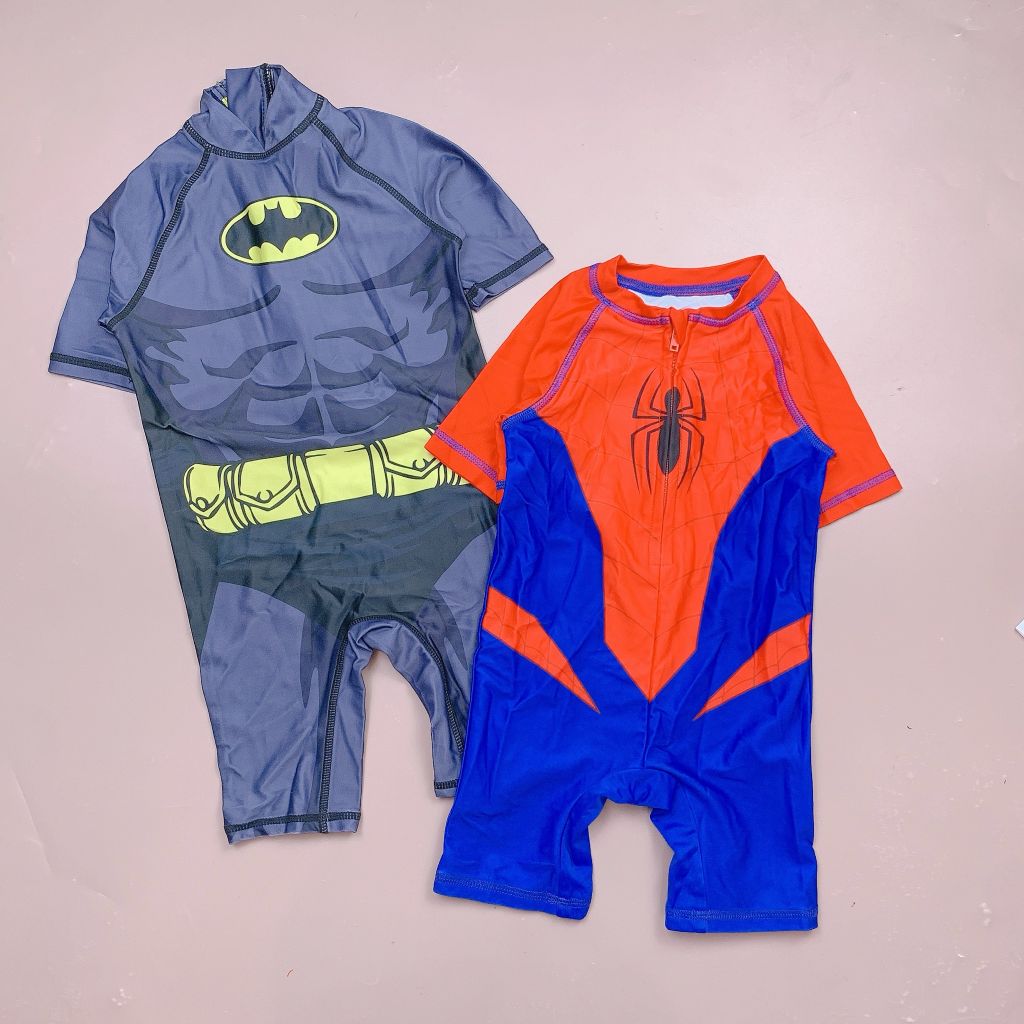 Bộ bơi Pri.mark, Marvel liền thân Batman, Spiderman dư xịn size 1-8y