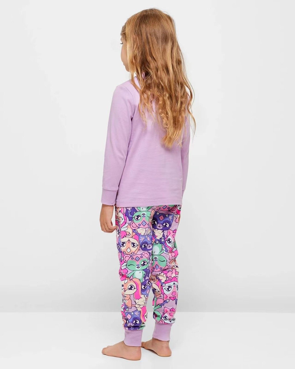 Bộ cotton Hello Kitty 2 màu cho bé gái size 1-8y