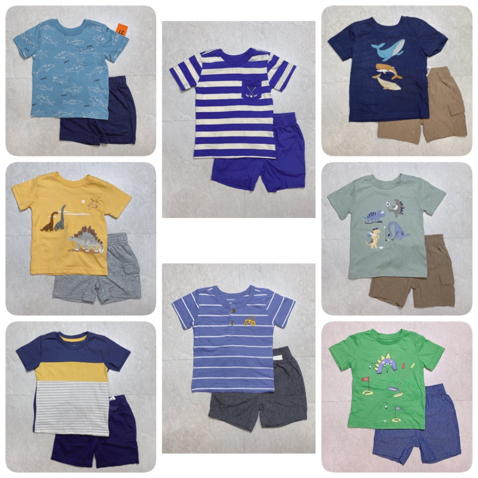 Bộ Pekkle nhiều mẫu cho bé Trai size 12m - 6y ( Bảng màu mới )