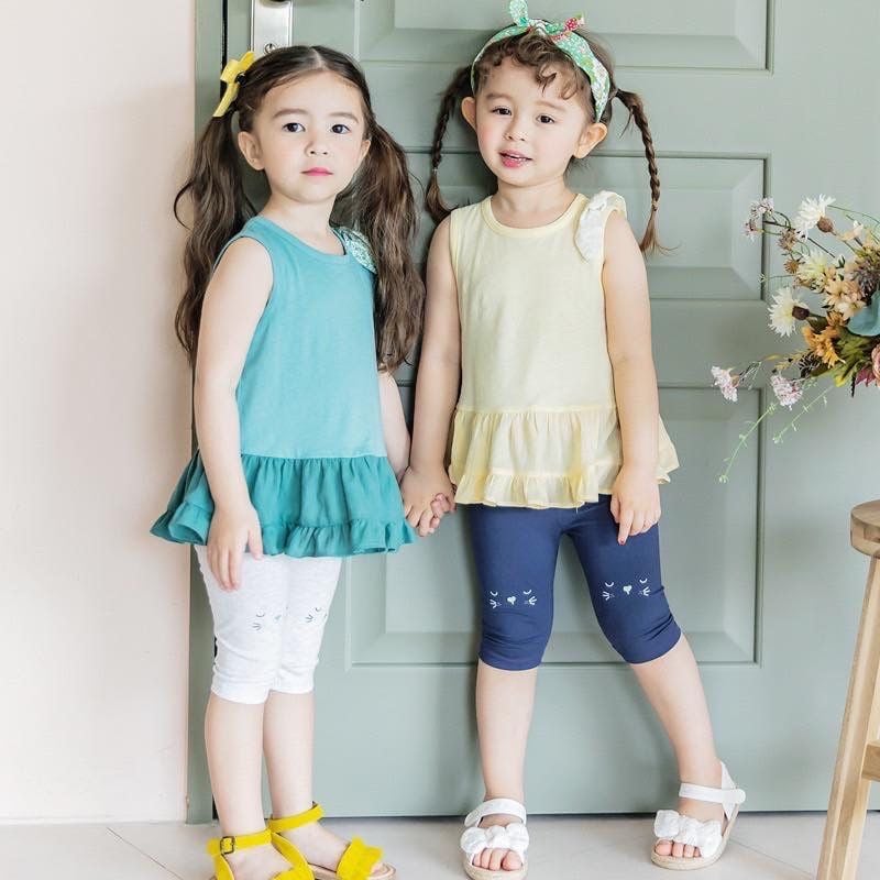 [30%] Bộ Bebezoo áo váy vàng/xanh + legging thỏ