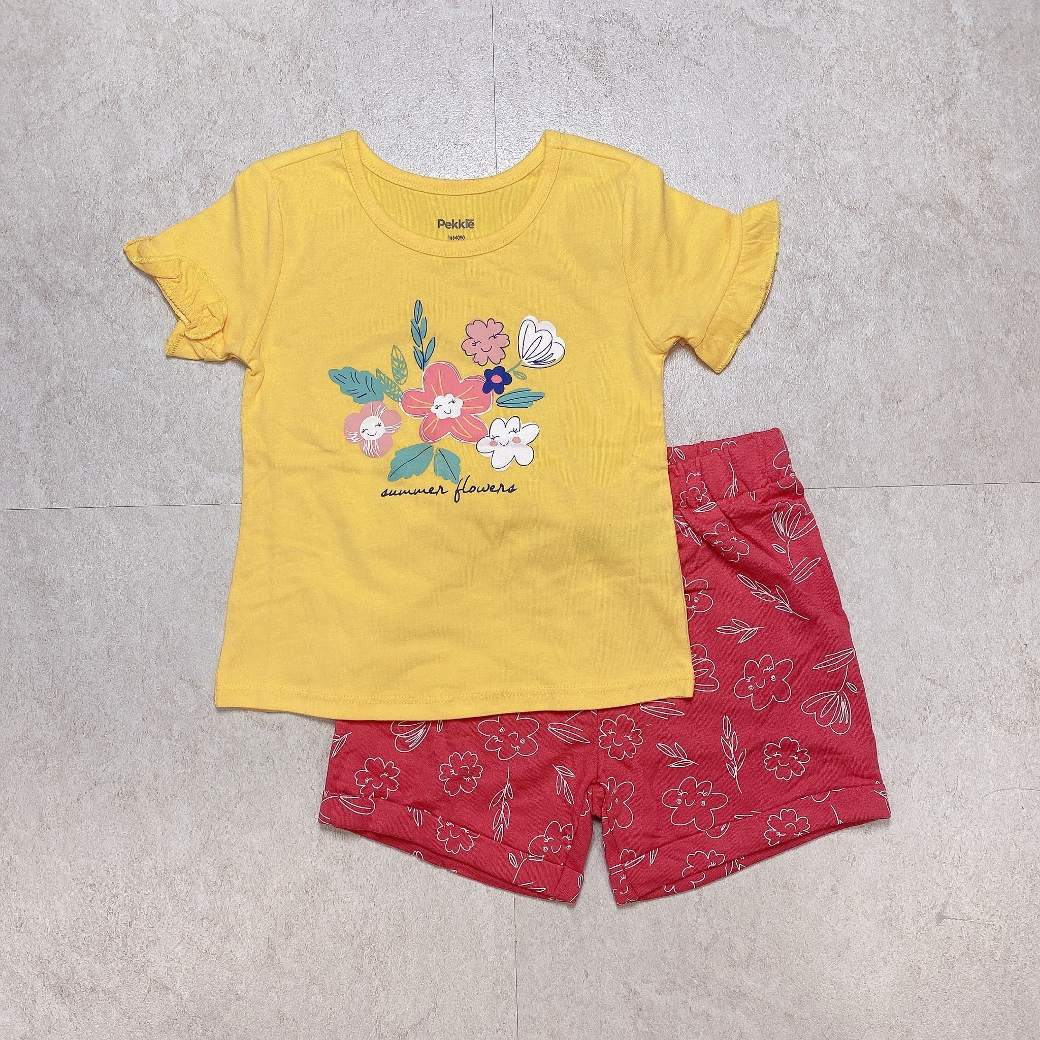 Bộ cotton Pekkle nhiều mẫu Bé Gái size 3y / 4y / 5y