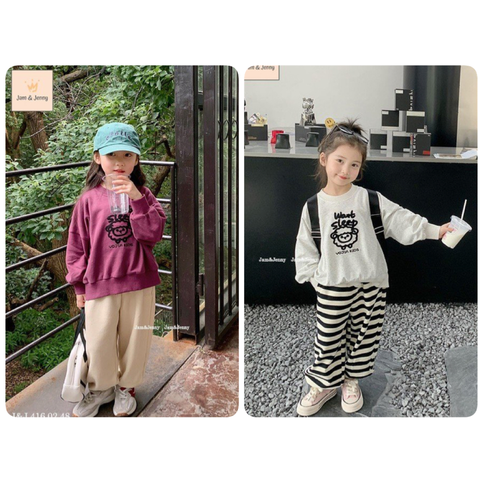 Bộ da cá Jam&Jenny hình cừu Want Sleep 2 màu size 2 - 12y