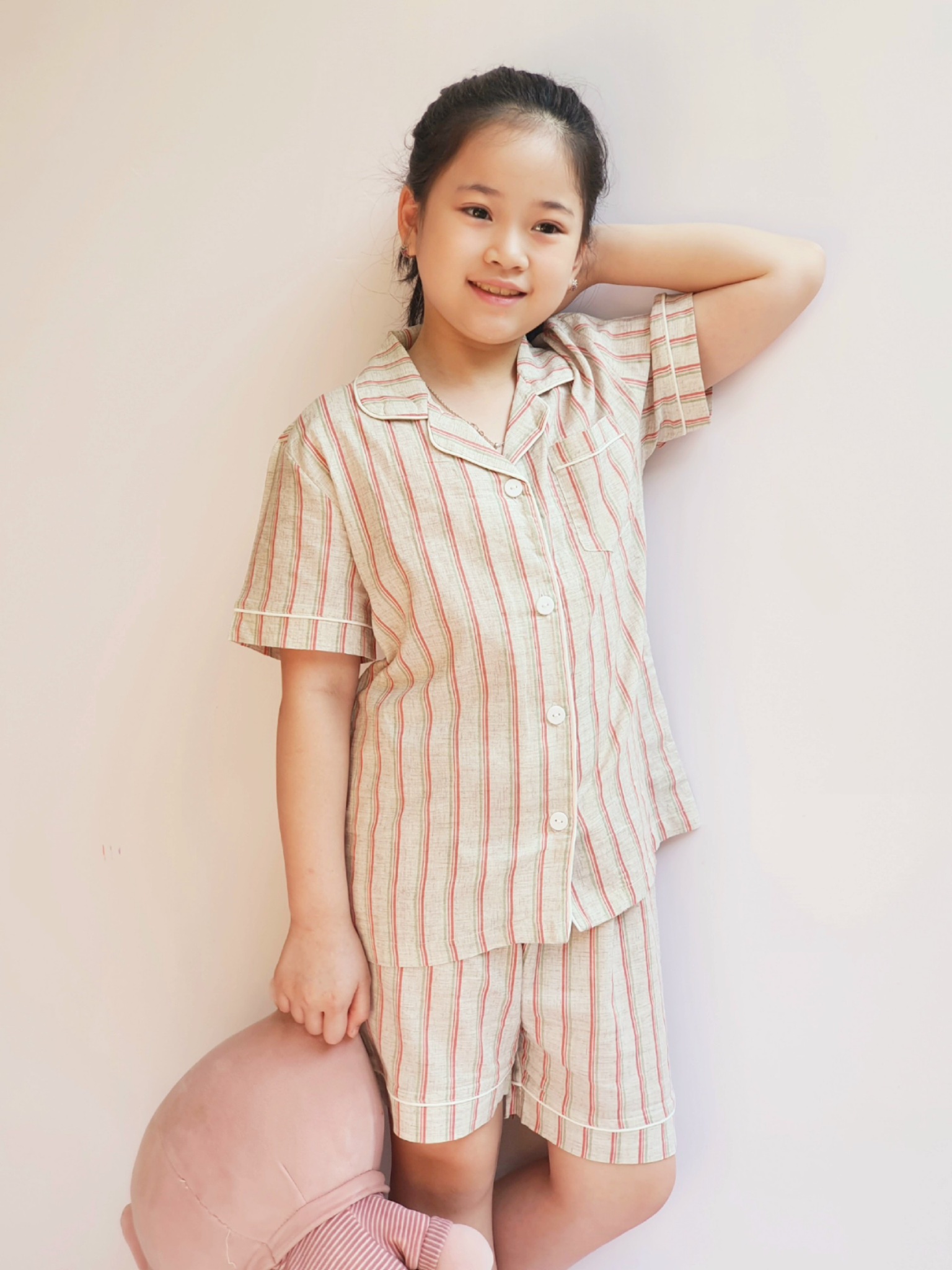 Bộ thô Pyjama Bee Mon 3 họa tiết cho Mẹ và Bé
