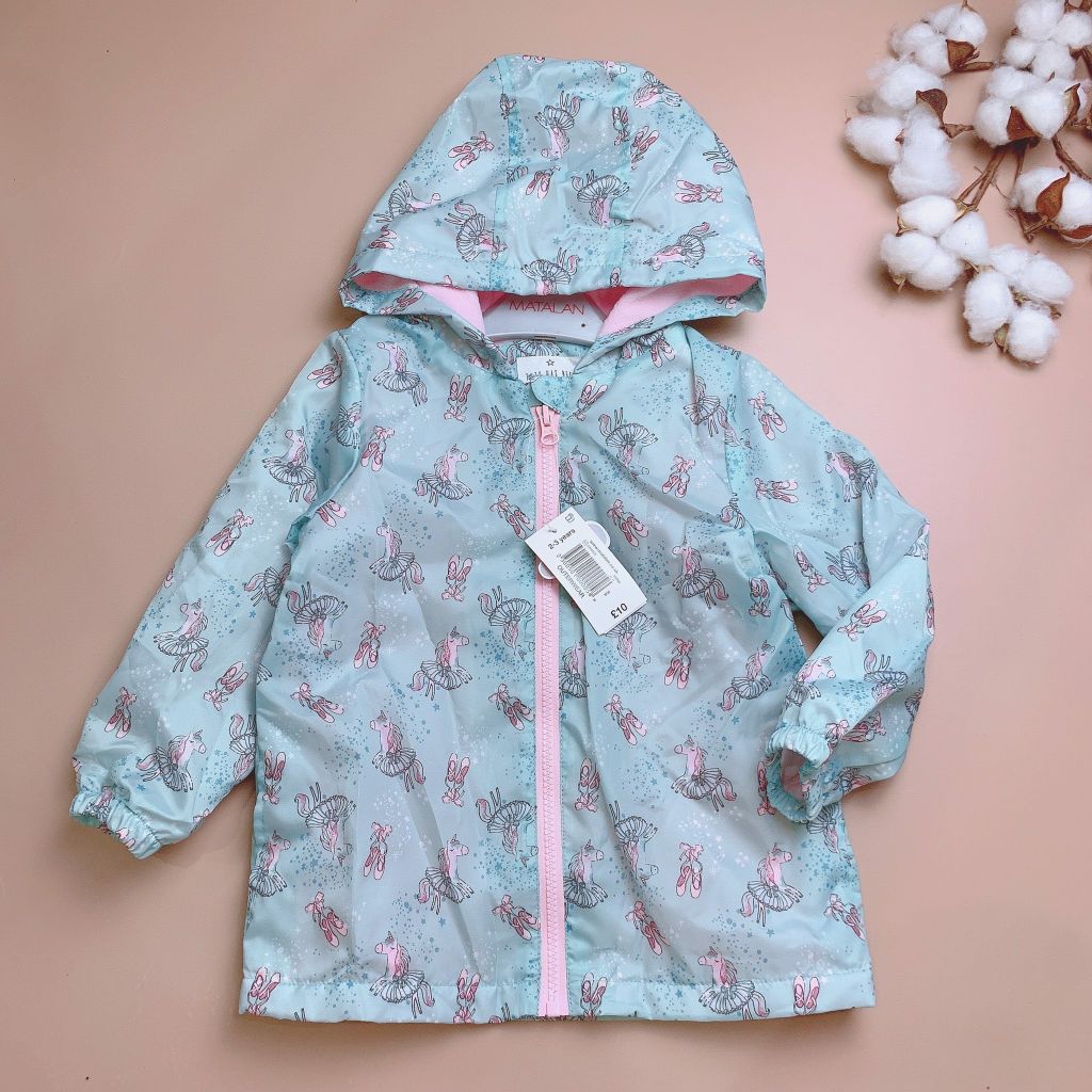 Áo khoác gió lót nỉ Matalan 2 màu hình pony BG