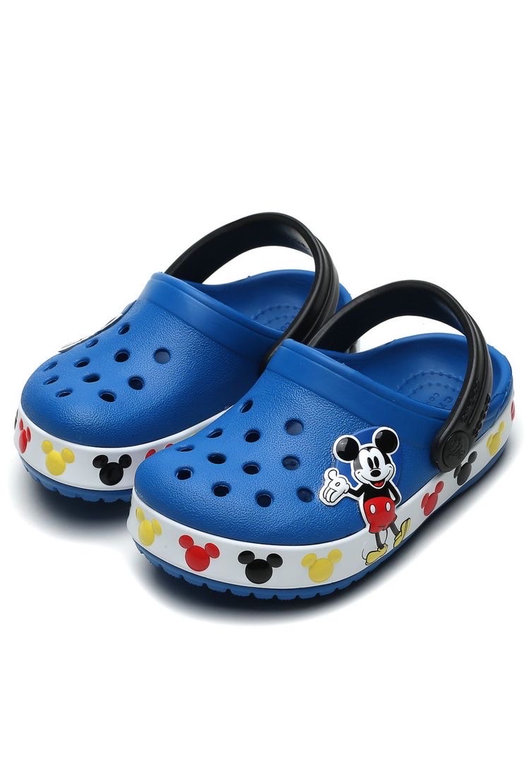 Sục Crocs xanh viền Mickey BT