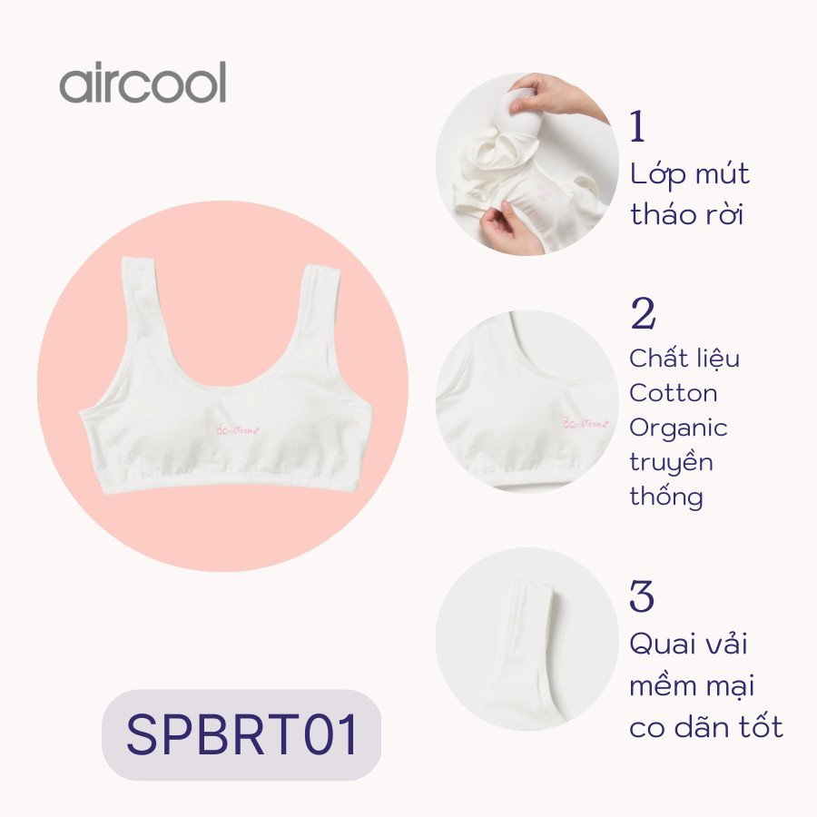 Áo bra Aircool cho Bé Gái size M / L / XL ( 8 - 15y )