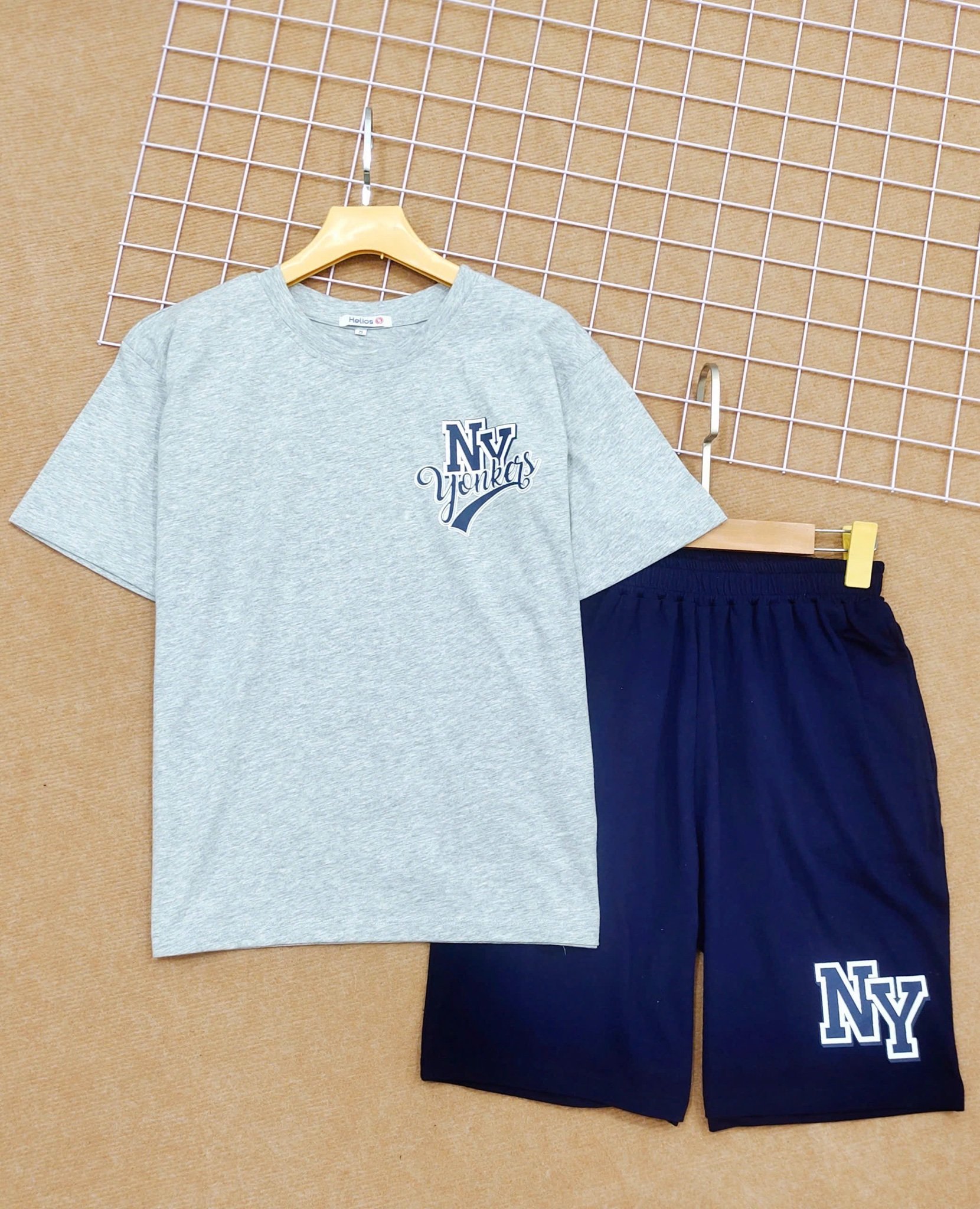 Bộ cotton dòng đại Helios nhiều màu cho bé trai tuổi teen size S-XL