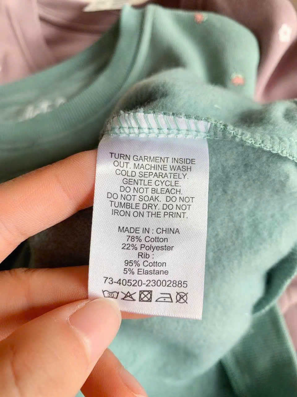 Bộ nỉ Castro dòng Nhí nhiều hình Bé Gái size 12m - 4y