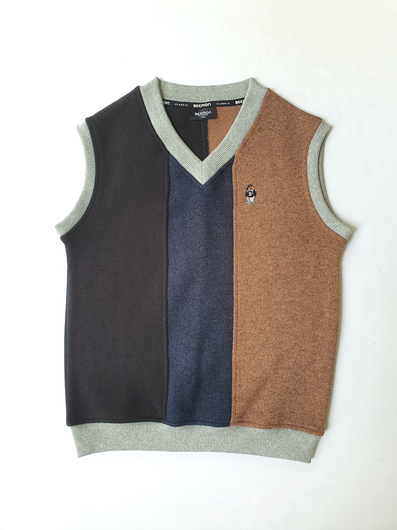 Áo gile nỉ len Bee Mon phối màu BTBG size 120-160