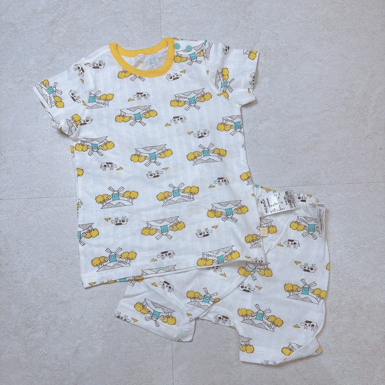 Bộ cotton giấy vải dư Hàn nhiều hình cho bé size 80 - 130