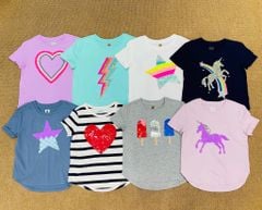 Áo cotton Gapkids kim sa / kim tuyến / thêu nhiều hình BG size 5 - 14y