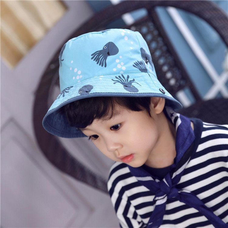 Mũ vải vành Miller BT - xanh bạch tuộc