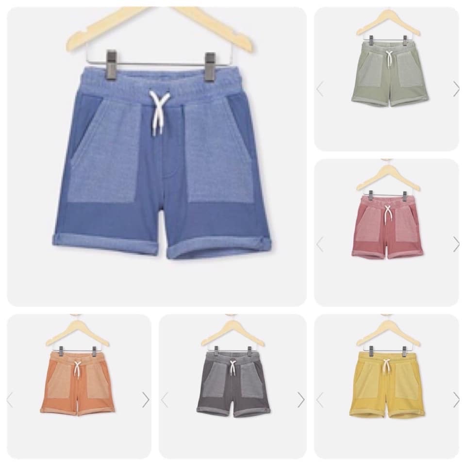 Quần short Cotton on da cá nhiều màu BT