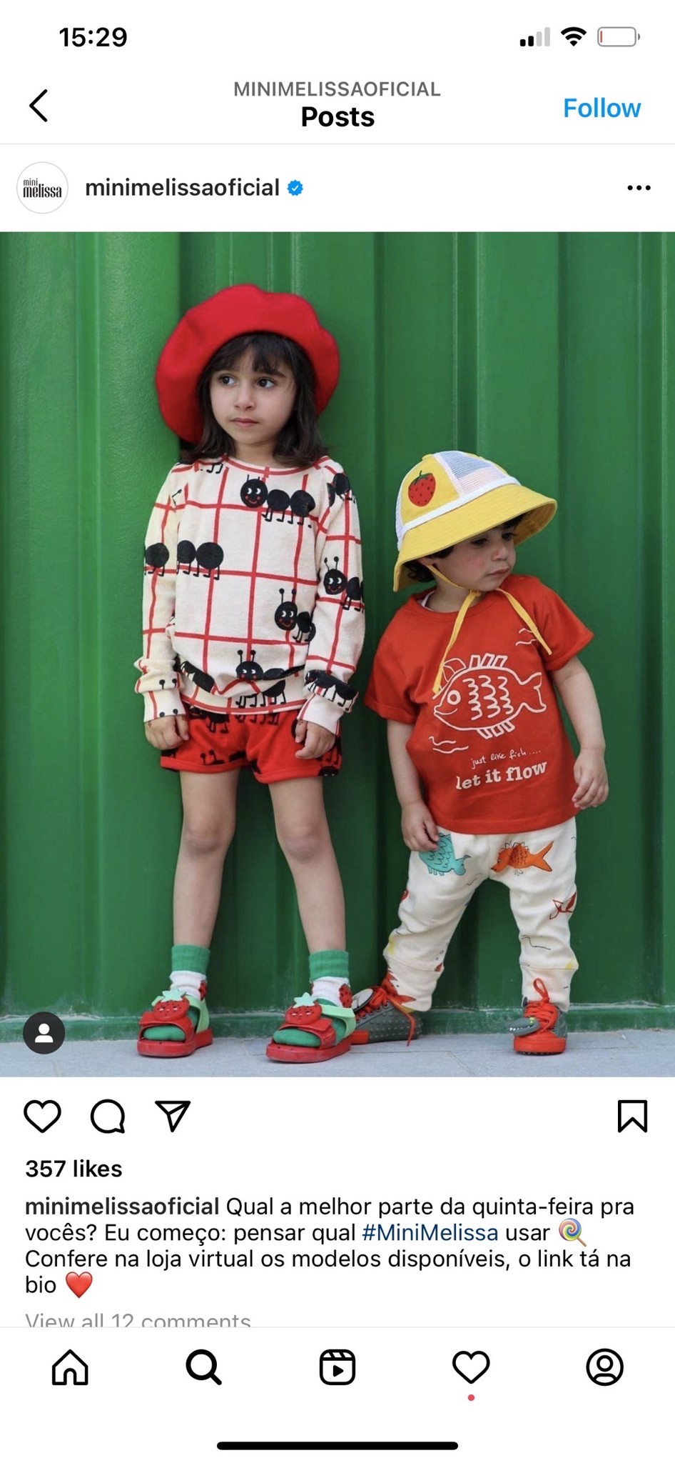 Sandal mini Melissa bé gái - hình quả dâu