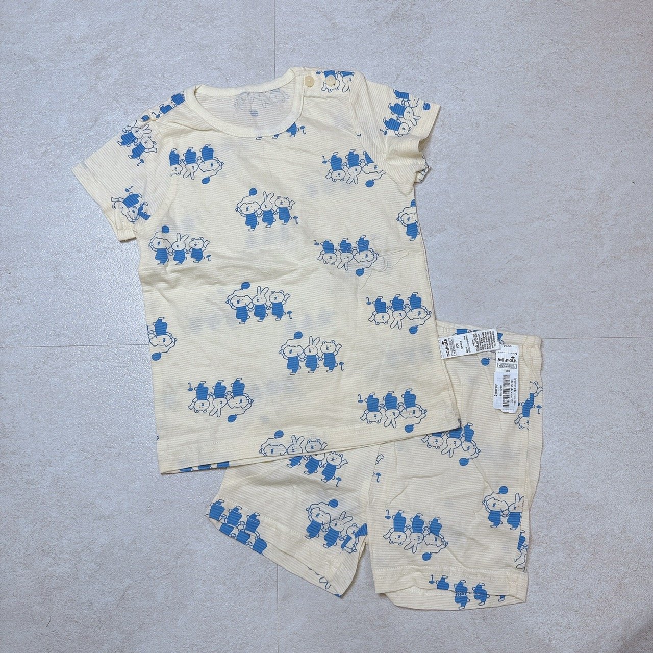 Bộ cotton giấy vải dư Hàn nhiều hình cho bé size 80 - 130