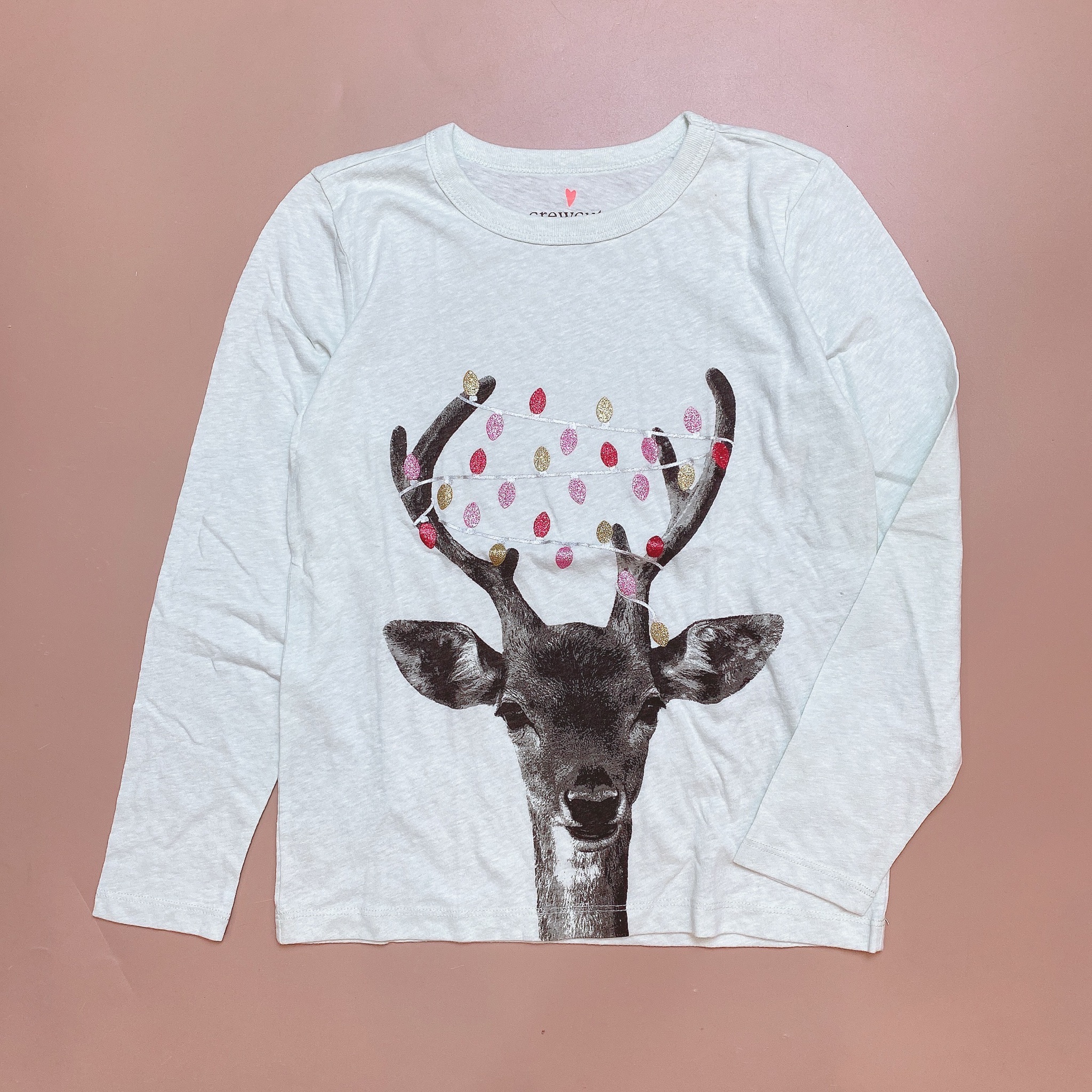 Áo cotton Crewcuts kim sa / nhũ nhiều hình động vật size 2 - 12y