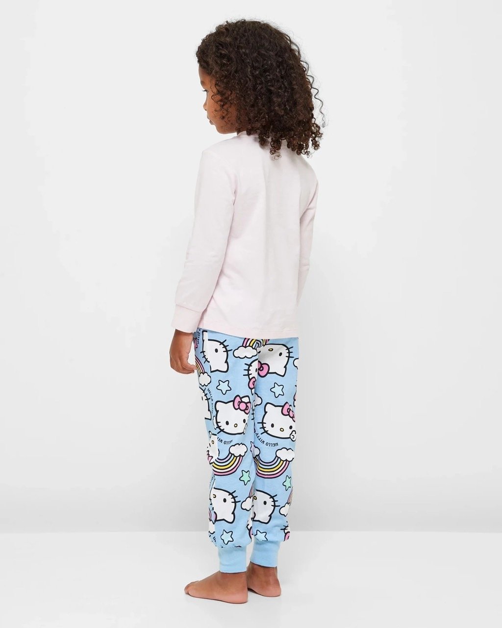 Bộ cotton Hello Kitty 2 màu cho bé gái size 1-8y
