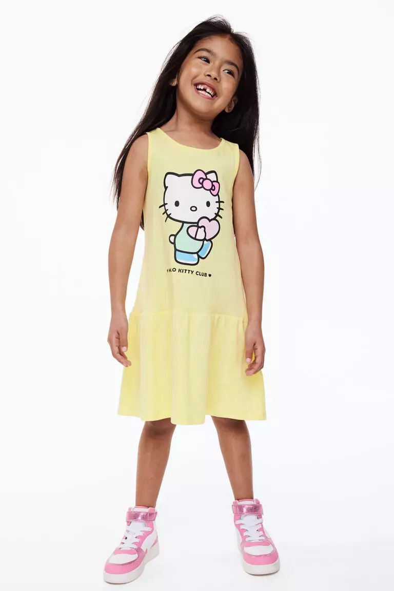 Váy cotton sát nách HM nhiều màu BG size 2-10y