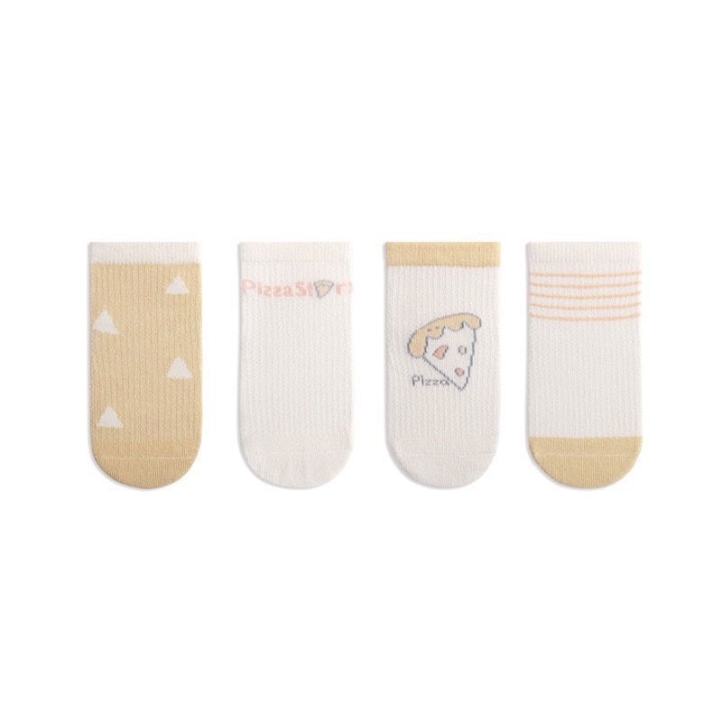 Set 4 tất lưới cao cổ Nemo Baby in hình 4 tông màu