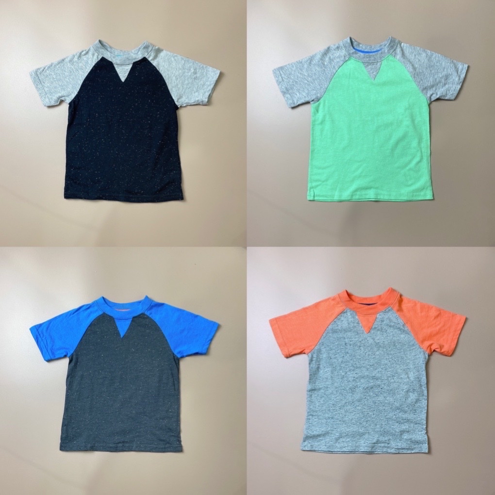 Áo cotton Okie Dokie tay giác lăng nhiều màu
