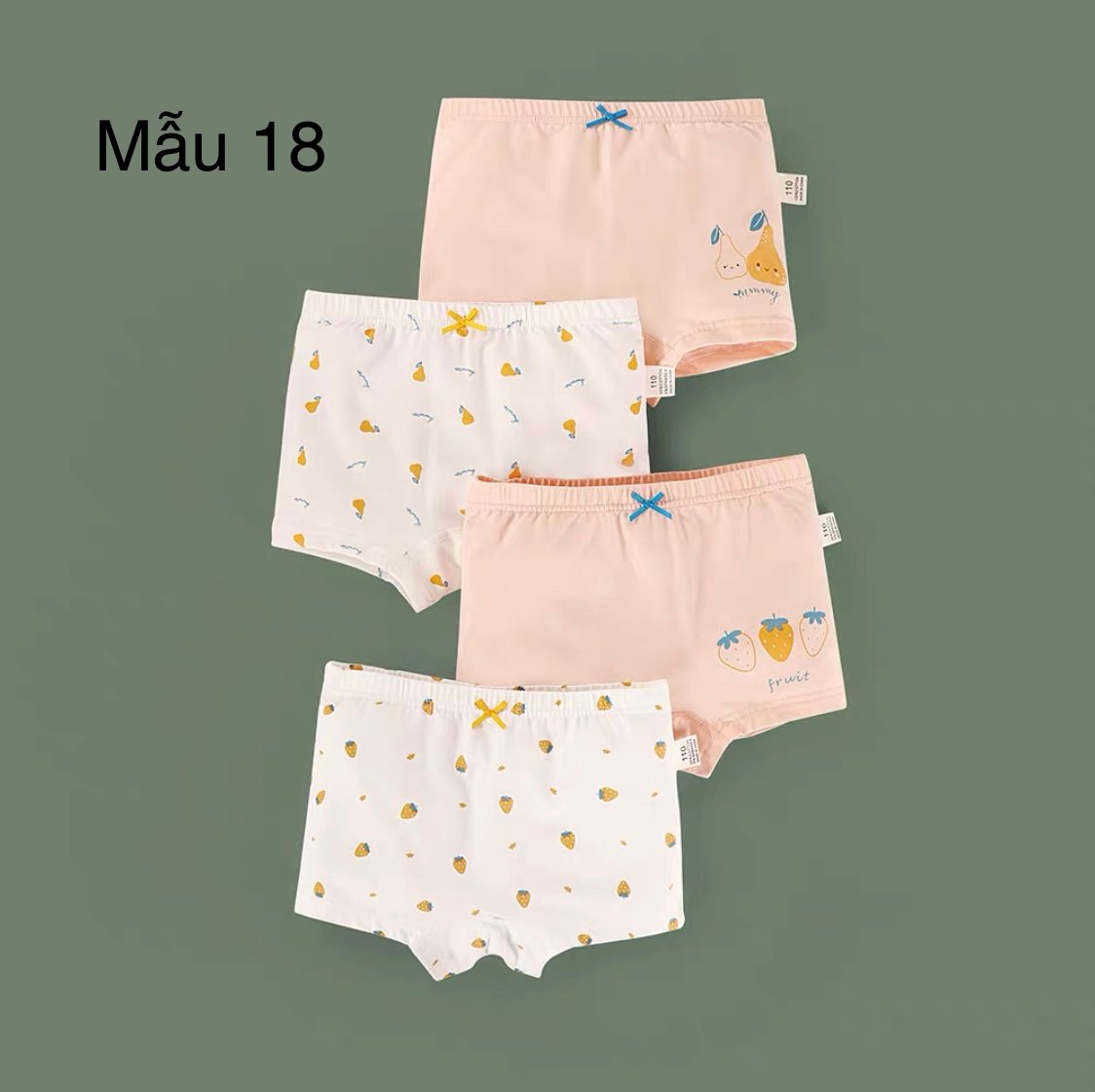 Set 4 chip đùi Bé Gái nhiều mẫu size 100 - 160