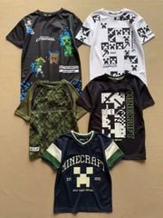 Áo thun thể thao Primark 4 mẫu MineCraft dư xịn bé trai size 5 - 15y