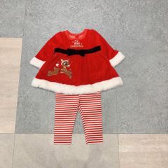 Set áo váy + legging Noel bé gái