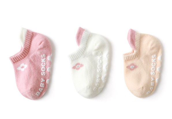 Set 3 tất ngắn cổ Nemo baby 4 tông màu có chống trượt BTBG