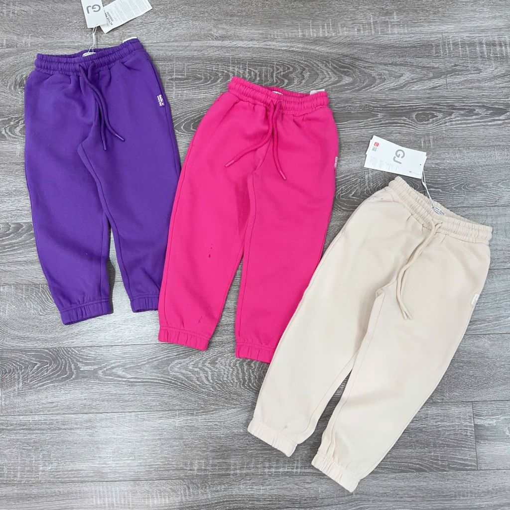 Quần nỉ bông dư xịn 3 màu bé gái size 3 - 8y