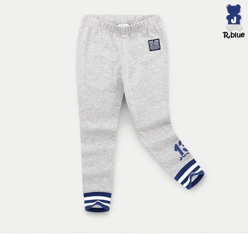 Quần legging Jelispoon cotton bo gấu kẻ 13 Jump