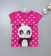 [30%] Áo cotton Place hồng gấu trúc