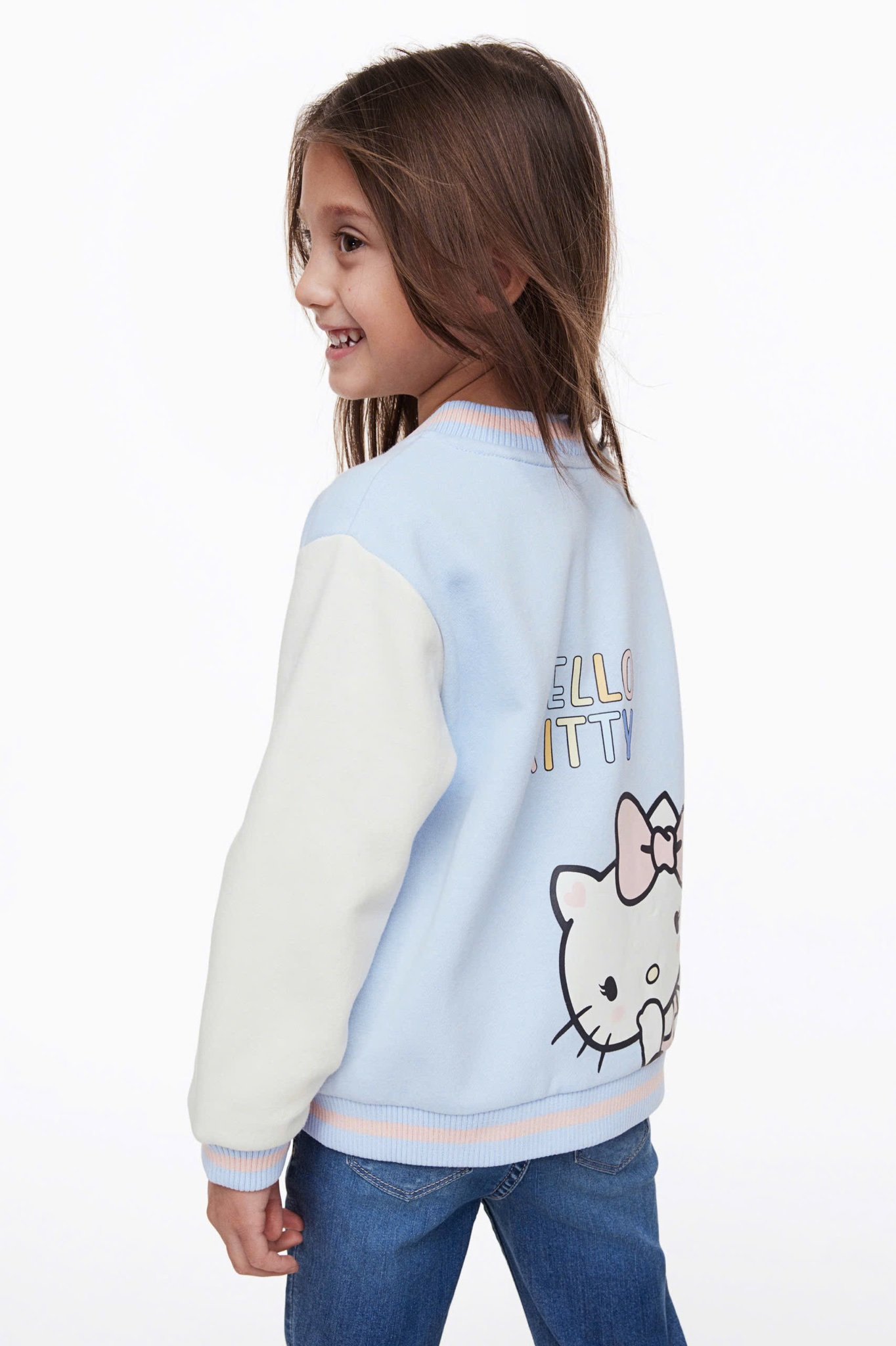 Áo khoác nỉ bomber HM 3 mẫu Bé Gái size 2 - 10y