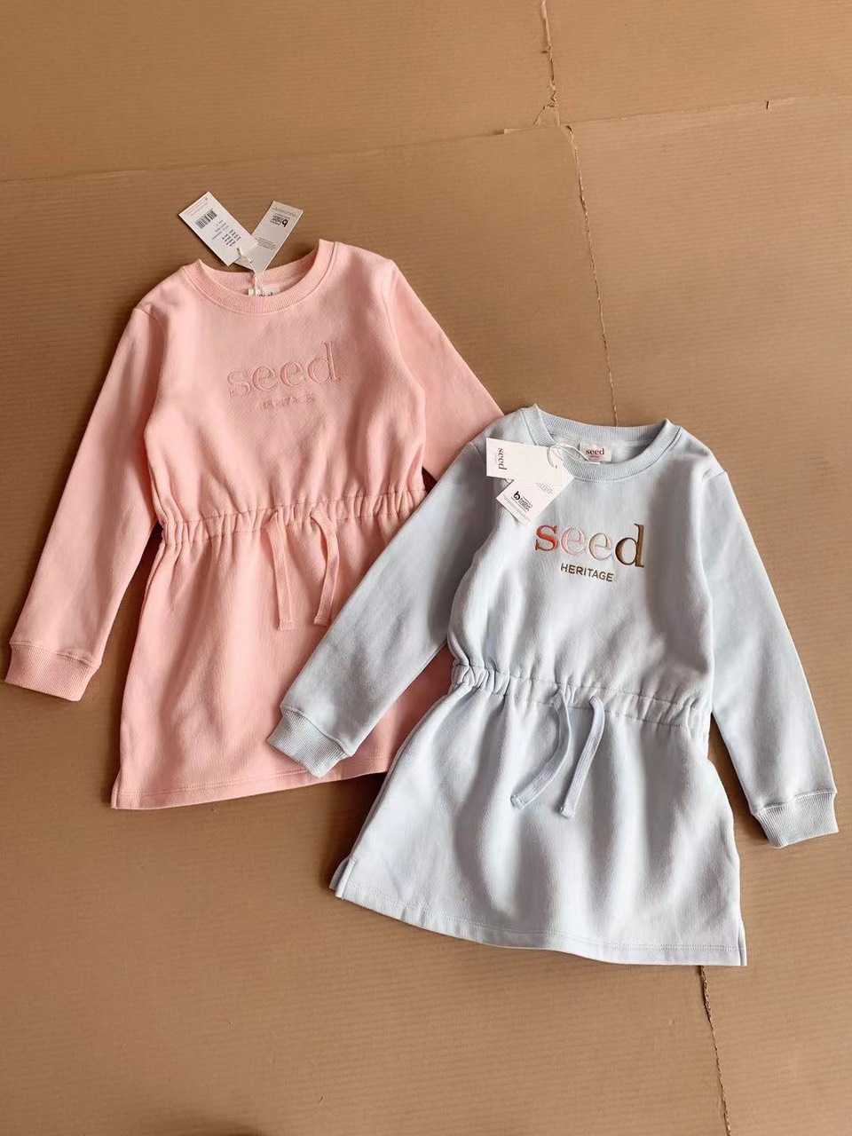 Váy nỉ bông Seed chun eo nhiều màu size 12m - 10y