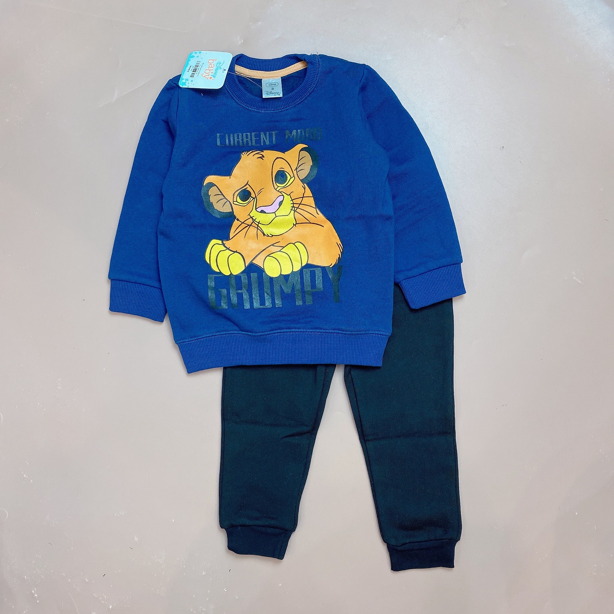 Bộ nỉ bông Muji nhiều hình Disney Bé trai size 2 - 5y