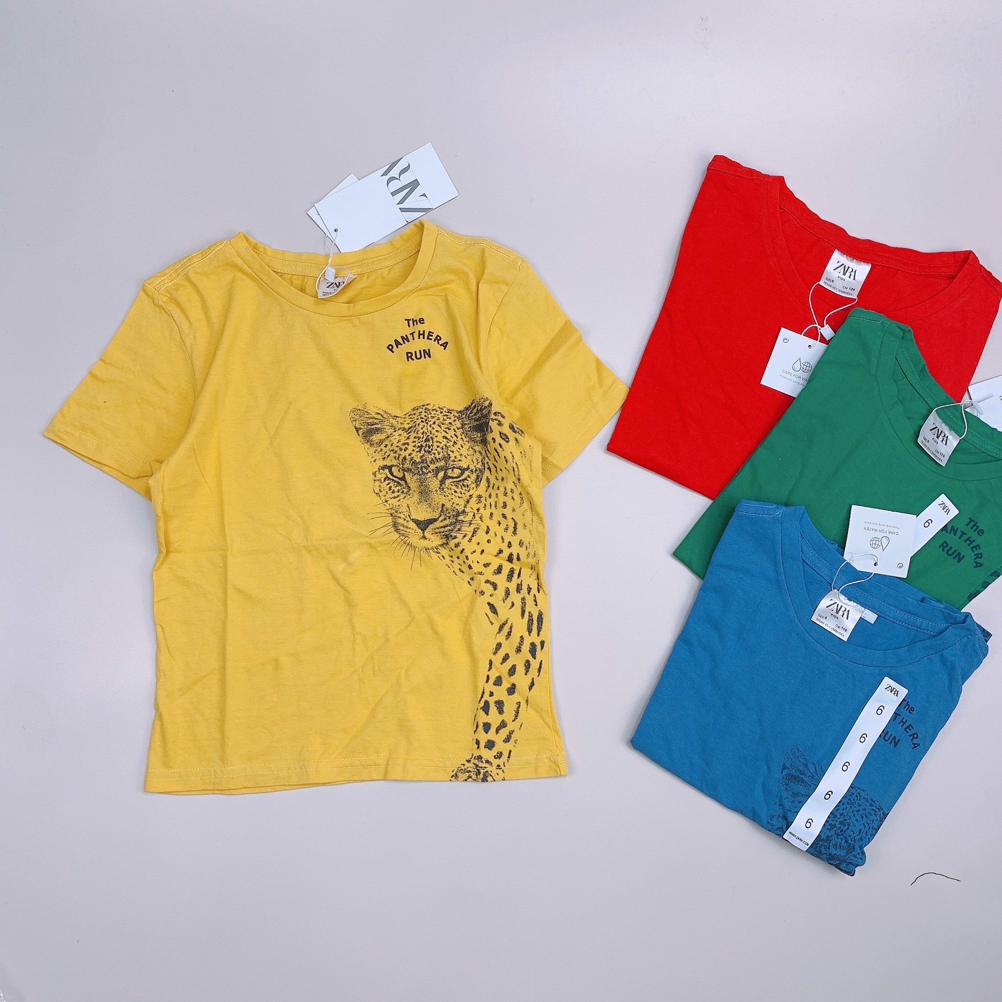 Áo cotton Zara hình báo nhiều màu size 6 - 12y