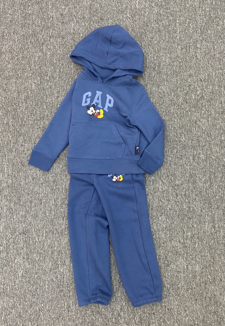 Bộ nỉ bông Babygap in hình mickey nhiều mẫu size 6m - 5y