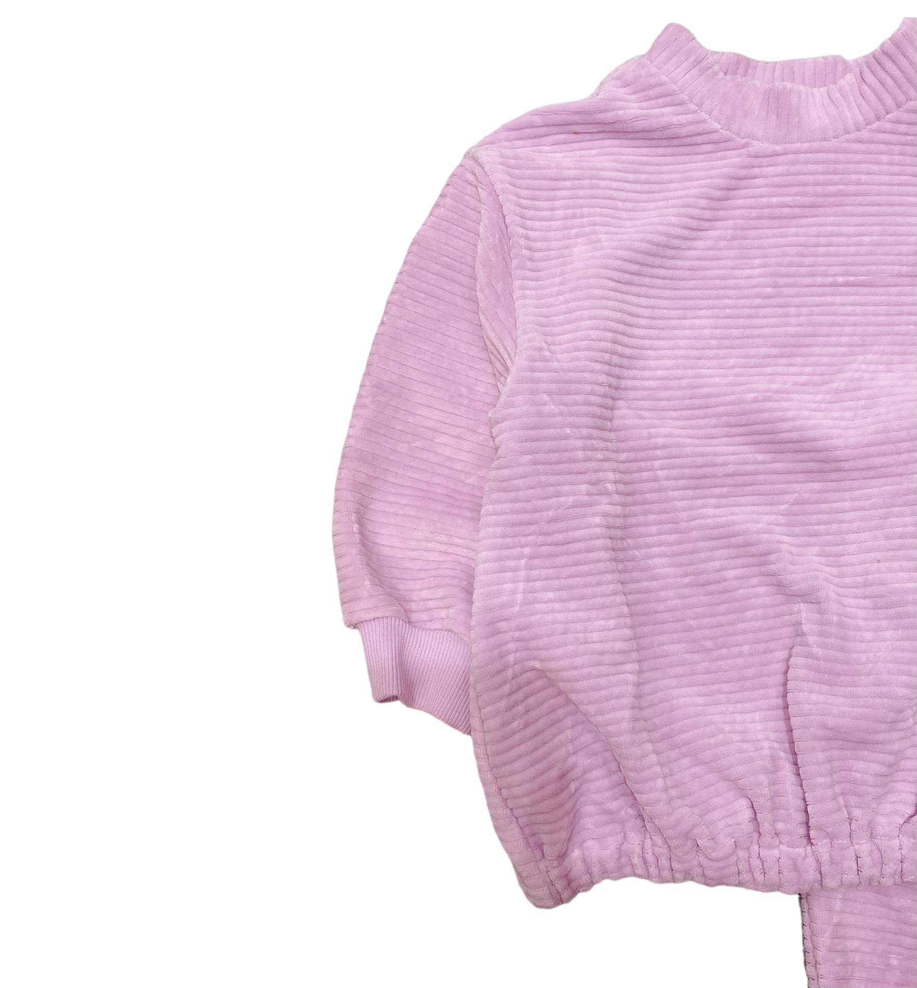 Bộ nhung Moimoln màu tím trơn size 100